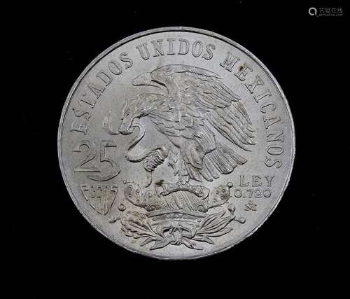 25 PESOS 1968, MEXICO, D.38,0MM, 22,5G.