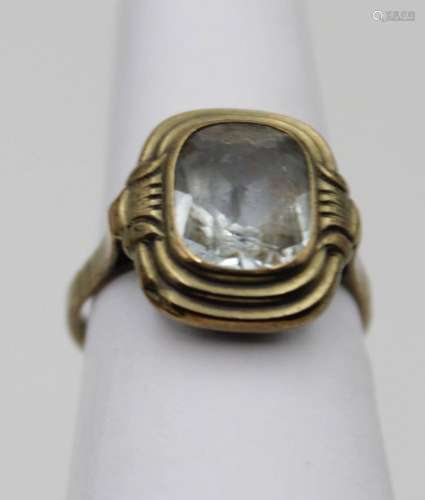 333ER GG RING, BLAUER FAC. STEIN, 3,3GR.