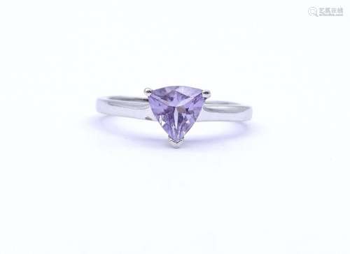 AMETHYST RING, STERLING SILBER 0.925, 2,2G., RG 57