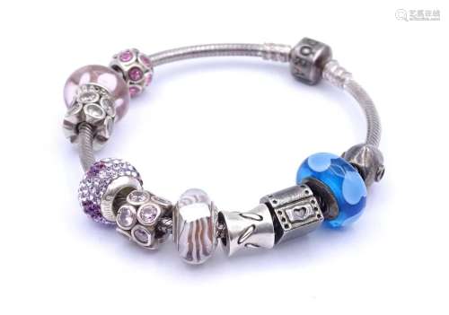 PANDORA ARMBAND, SILBER 0.925, 1X LOVELINKS UND UNGEMARKTE, ...