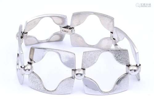 ARMBAND, SILBER 0.835, L. 20CM, B. 3,0CM, 42G.