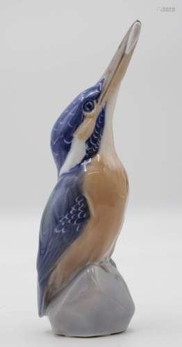 EISVOGEL MIT FISCH, ROYAL COPENHAGEN, ENTW. PETER HEROLD , M...