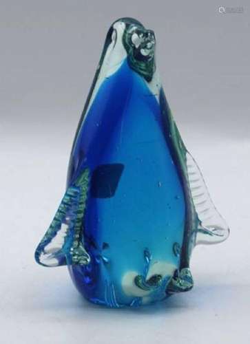 KUNSTGLASFIGUR, PINGUIN