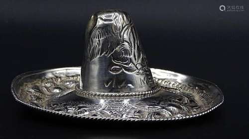 SOMBRERO, STERLING SILBER,