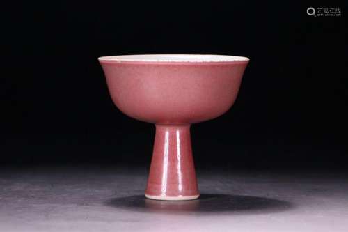 red glaze goblet