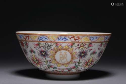 Longevity and Boundless Bowl with Pastel Wrapped Branches an...