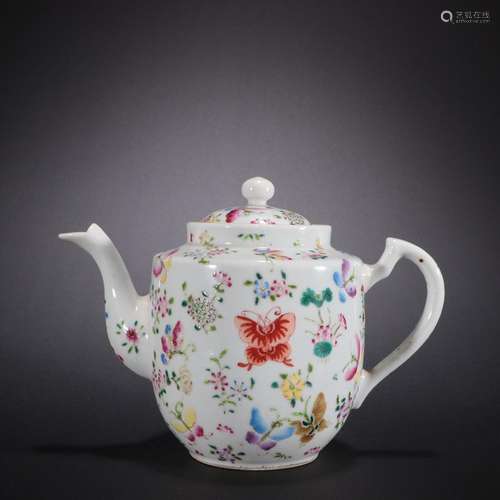 Pastel Butterfly Love Teapot