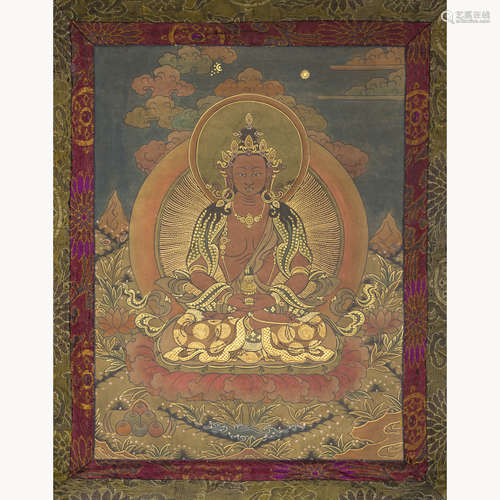 A THANGKA OF BUDDHA