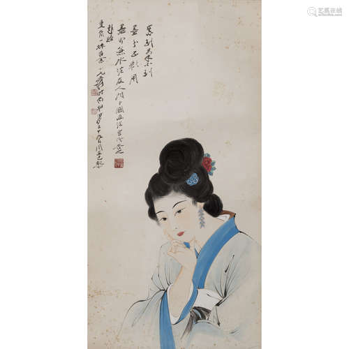 ZHANG DAQIAN (ATTRIBUTED TO, 1899-1983), BEAUTY