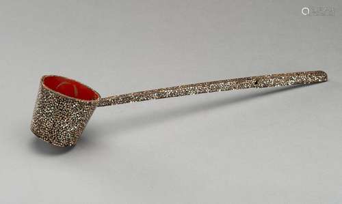 A LACQUERED WOOD HISHAKU (WATER LADLE)