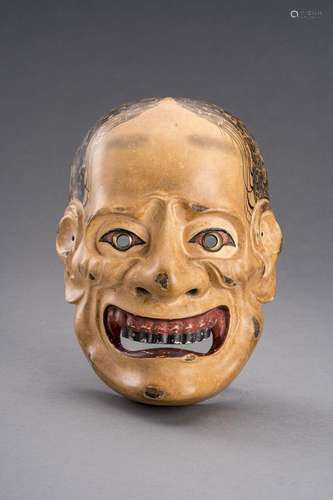 A NOH MASK OF YAMANBA