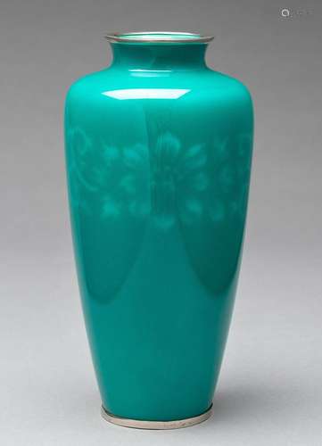 A LARGE ANDO STYLE CLOISONÉ ENAMEL VASE