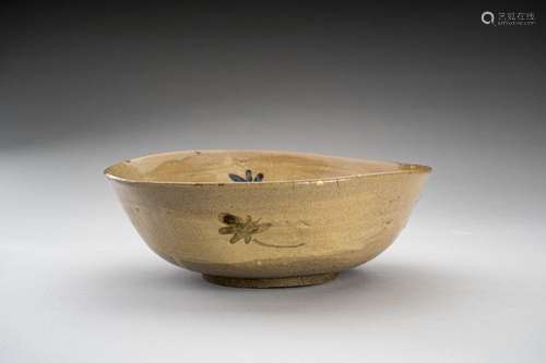 A LARGE KARATASU WARE BOWL