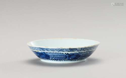 † A BLUE AND WHITE PORCELAIN BOWL