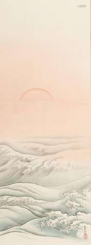 HASHIMOTO GAHO (1835-1908): RISING SUN OVER THE OCEAN