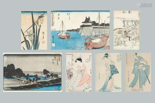 A GROUP OF JAPANESE COLOR WOODBLOCK PRINTS