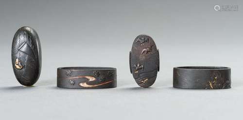 A SET OF TWO FUCHI AND TWO KASHIRA