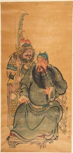 PORTRAIT OF GUAN YU\', BY ZHOU JIAO, 1900s