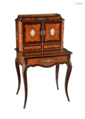 Y A NAPOLEON III KINGWOOD AND ROSEWOOD BONHEUR DU JOUR