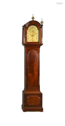 A MAHOGANY LONGCASE CLOCK