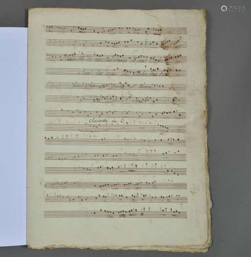 [CLARINETTE, VIOLON ET BASSE]. Quadrille de contredanses et ...