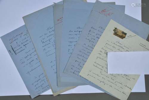 COLETTE. 13 lettres autographes signées (une incomplète) à s...