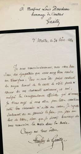 Stanislas de GUAITA (1861-1897), occultiste, co-fondateur de...