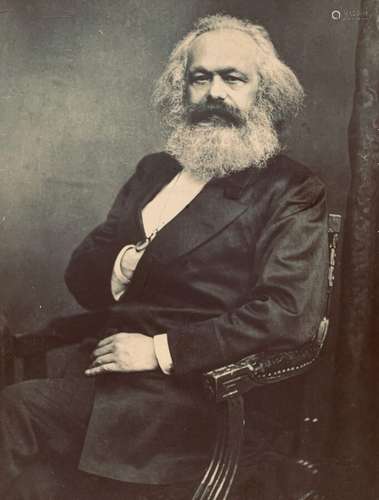 Karl MARX (1818-1883). 3 grands portraits photographiques de...