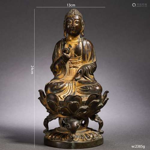 A Chinese Bronze Figure of Buddha