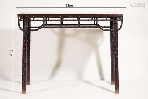 A Chinese Bamboo Long Table