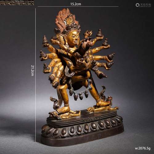 A Sino-tibete Bronze Protector