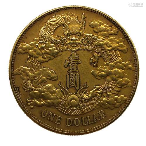 A Gold Dragon Coin