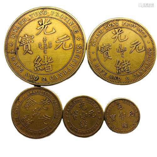 A Group of Gold Coins