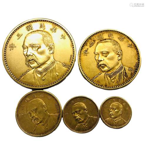 A Group of Gold Coins