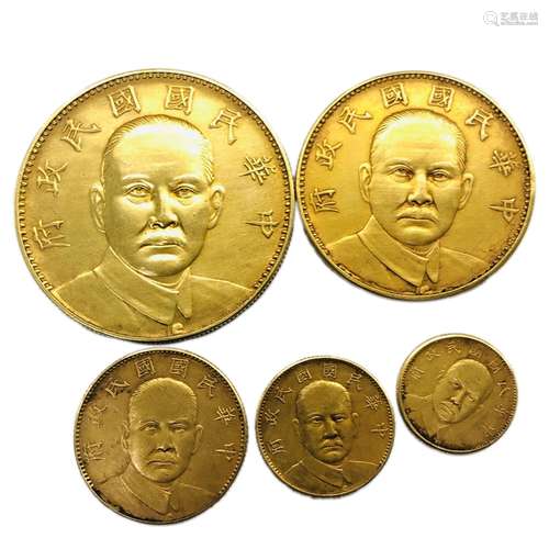 A Group of Gold Coins