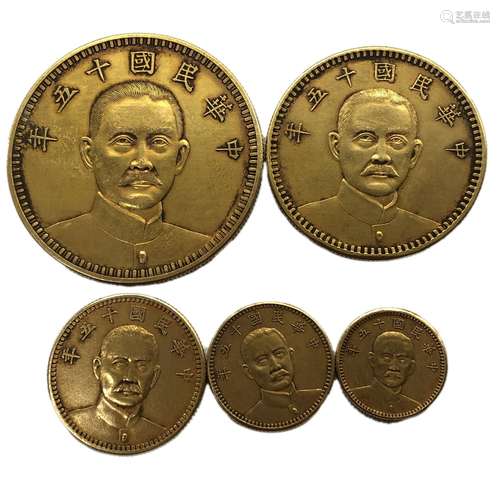 A Group of Gold Coins