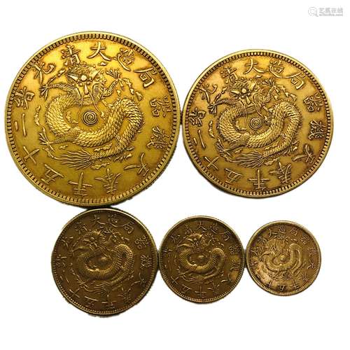 A Group of Gold Coins