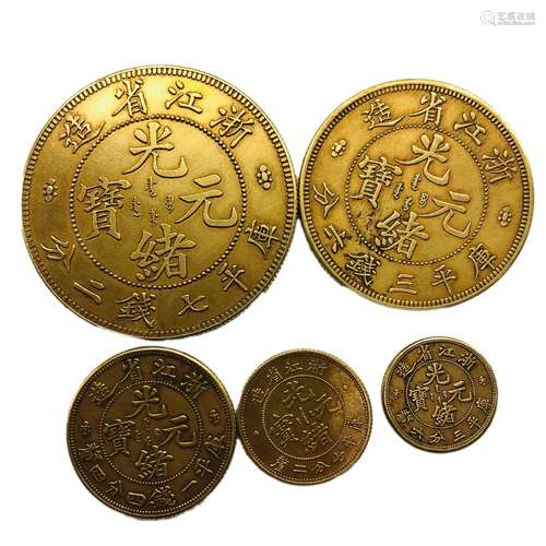 A Group of Gold Coins