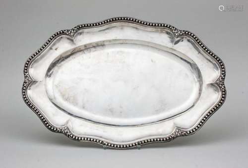 Ovales Tablett / An oval silver tray, Savary, Paris, Ende 19...