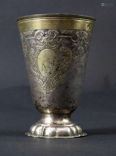 Barock Becher / A Baroque silver beaker, Georg Friedrich Tha...