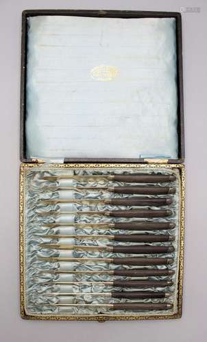 12 Messer mit Silberklingen / 12 knives with silver blades, ...