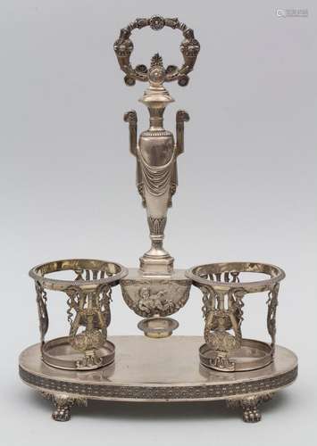 Empire Menage / An Empire silver cruet stand, Frankreich, 18...