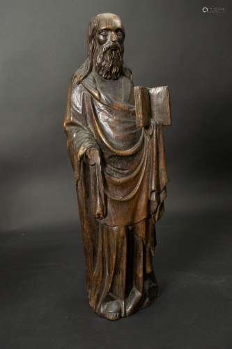 Skulptur Heiliger Petrus/Paulus / A wooden sculpture Saint P...