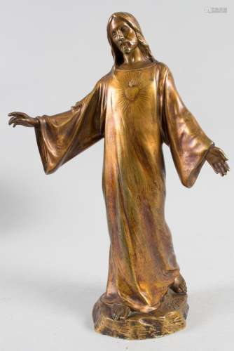 Paul Jean-Baptiste Gasq (1860-1944), Herz-Jesu Skulptur / A ...