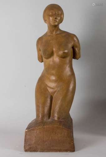Georges WASTERLAIN (1889-1963), Art Déco Skulptur \'Weiblich...