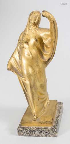 Jugendstil Bronze \'Tanagra Skulptur\' / Tanagra sculpture e...
