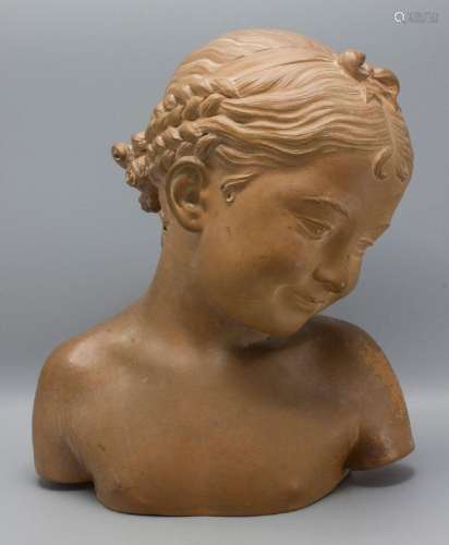 Mädchenbüste / A terracotta bust of a girl, Pigalle, Frankre...
