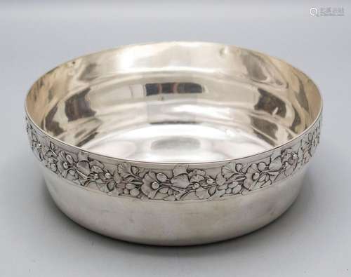 Jugendstil Obstschale / An Art Nouveau silver fruit bowl, Ra...