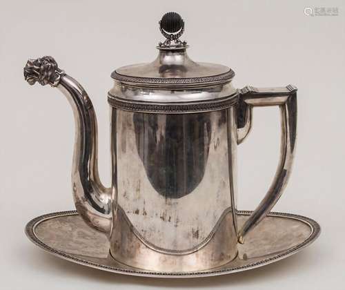 Empire Kaffekanne mit Présentoir / A coffee pot with plate, ...