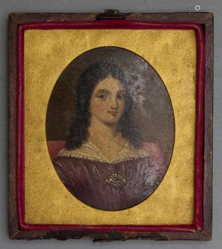Miniatur Porträt einer jungen Dame / A minature portrait of ...